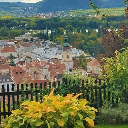 Blick Ueber Krems Mit Gartenpavillon Exterior foto